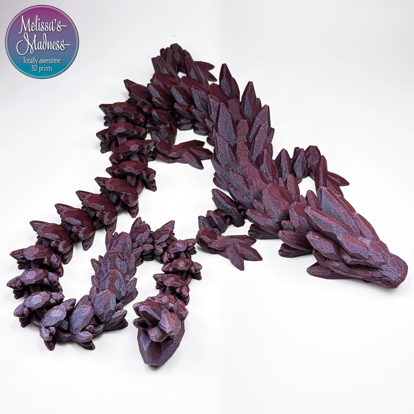 Gemstone Dragon - Articulating 3D Printed Fantasy Figurine | Made in Montana | Cinderwing3D Design