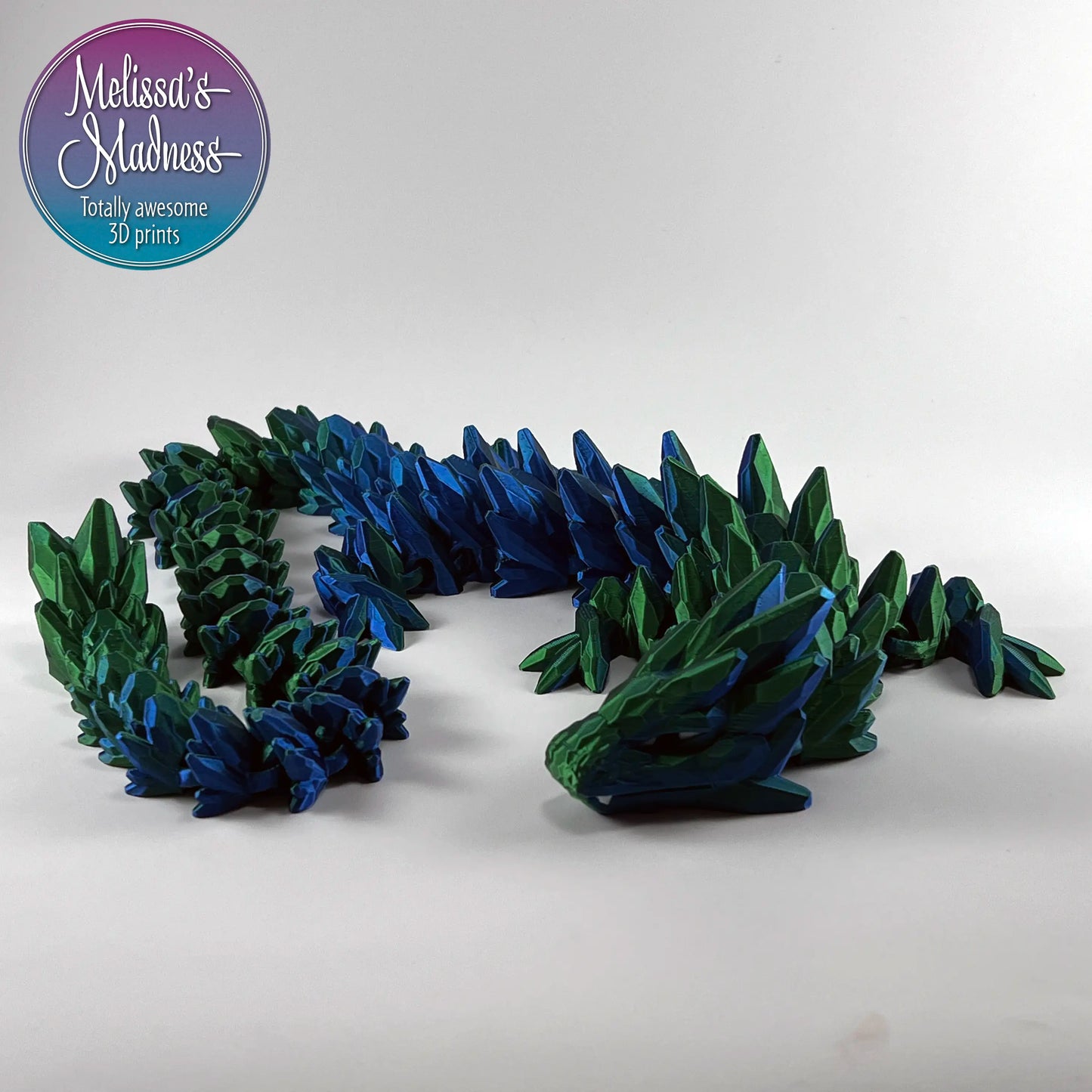 Gemstone Dragon in Blue+Green Shifting