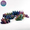 Gemstone Dragon - Articulating 3D Printed Fantasy Figurine | Made in Montana | Cinderwing3D Design