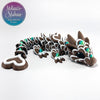 Heart Cookie Baby Dragon in Walnut & Yellow+Blue Shifting