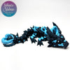 Handcrafted Heart Dark Baby Dragon in In The Deep & Sky flexi collectible Made in Montana woman-owned