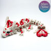 Heart Light Baby Dragon in Aged White & Silk Red articulated figurine wholesale retail store gift shop display