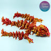 Jellyfish Baby Dragon in Red+Gold Shifting