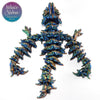 Jellyfish Baby Dragon in Orange+Green+Blue Shifting