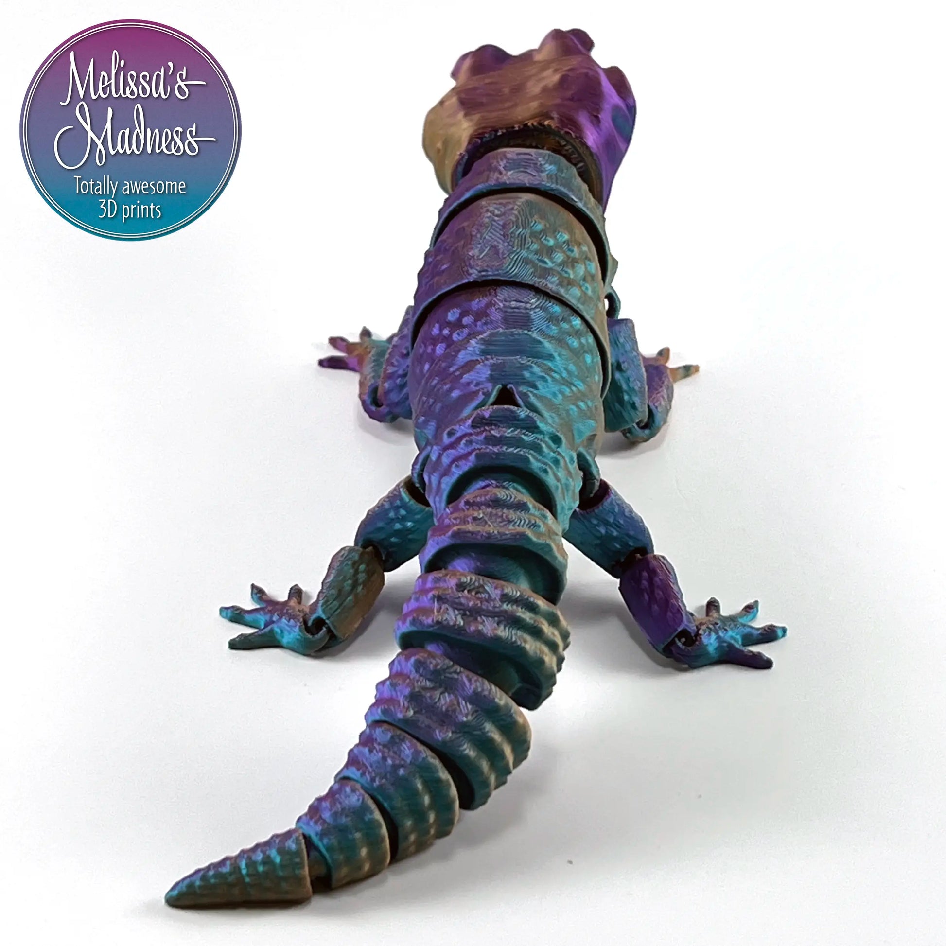 Leopard Gecko in Purple+Blue Green+Burnt Orange Shifting
