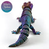 Leopard Gecko in Purple+Blue Green+Burnt Orange Shifting