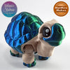 Mini Tortoise in Basic Beige & Blue+Green Shifting