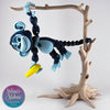 Monkey in Dark Blue & Ice Blue