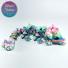 Mushroom Baby Dragon in Fairy Rainbow & White