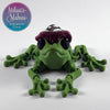 Mushroom Frog in Vine Green with Red+Green Shifting Mushroom Cap