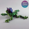 Mushroom Frog in Yellow+Green Shifting with Red+Blue Shifting Mushroom Cap