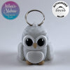 Cute Owl Keychain in Vanilla Chip