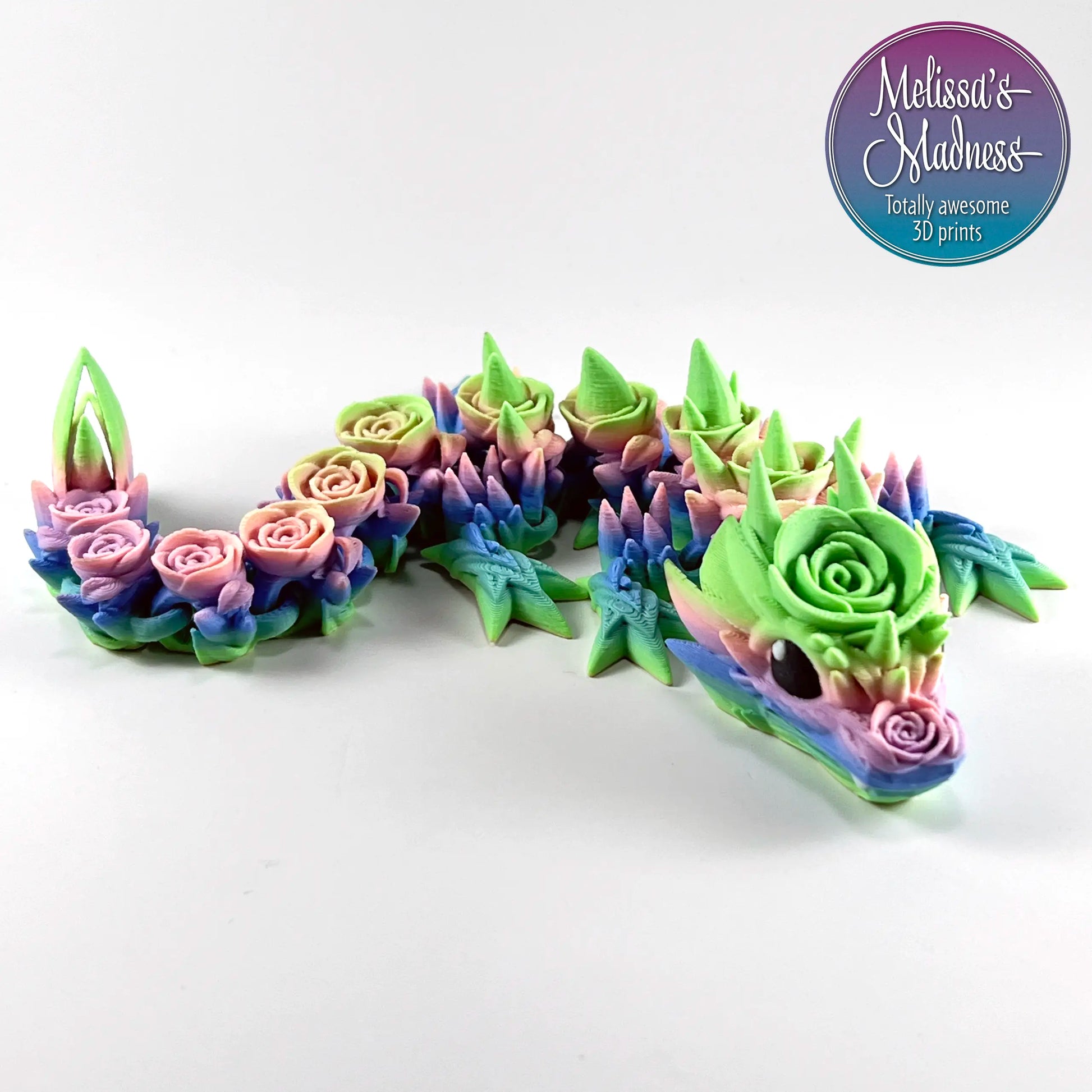 Rose Baby Dragon in Waterfall