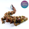 Rose Baby Dragon in Jewel Green+Red Orange+Gold Shifting