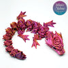 Articulated Rose Baby Dragon in Purple+Red+Gold Shifting sustainable collectible industrially compostable PLA