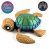 Sea Turtle in Caramel & Shimmer Rainbow