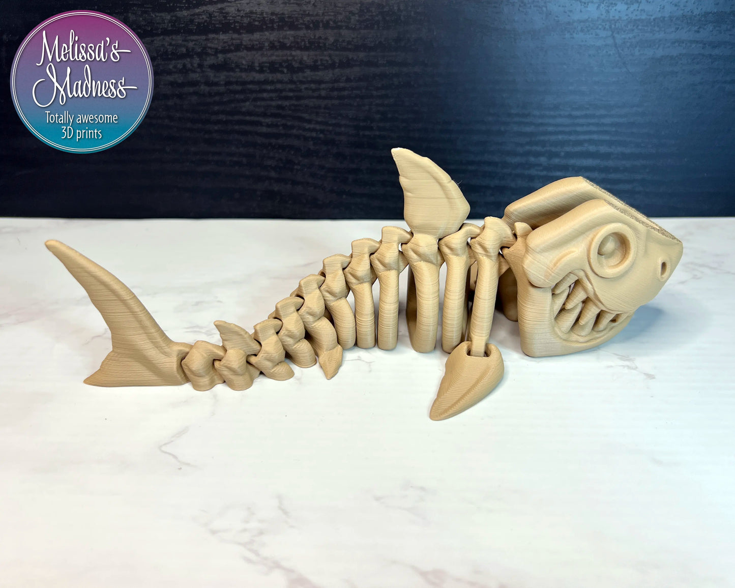 Shark Skeleton in Koocanusa Clay