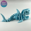 Shark Skeleton in Ice Blue
