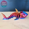 Shark Skeleton in Fantasy Rainbow