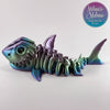 Shark Skeleton in Pastel Rainbow