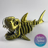 Shark Skeleton in Silver+Gold Shifting