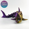 Shark Skeleton in Purple+Gold Shifting