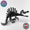 Spinosaurus Skeleton in Black+White Shifting