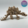Stegosaurus Skeleton in Matte Basic Beige
