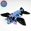 Tiny Butterfly Dragon in Cotton Candy Made in Montana woman-owned handcrafted articulated figurine