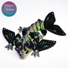 Articulated Tiny Butterfly Wyvern in Green+Purple+Yellow Shifting gift retail store wholesale supplier figurine