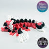 Tiny Heart Dragon in Pink & Black
