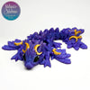 3D printed Tiny Lunar Dragon in Witch's Brew & Pot of Golds hydropower made biodegradable PLA eco-friendly
