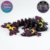 Tiny Lunar Wyvern in Black+Rose Red Shifting & Lemon