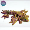 Tiny Ocean Dragon in Purple+Gold Shifting& Bronze wholesale supplier gift shop museum figurine 3D printed
