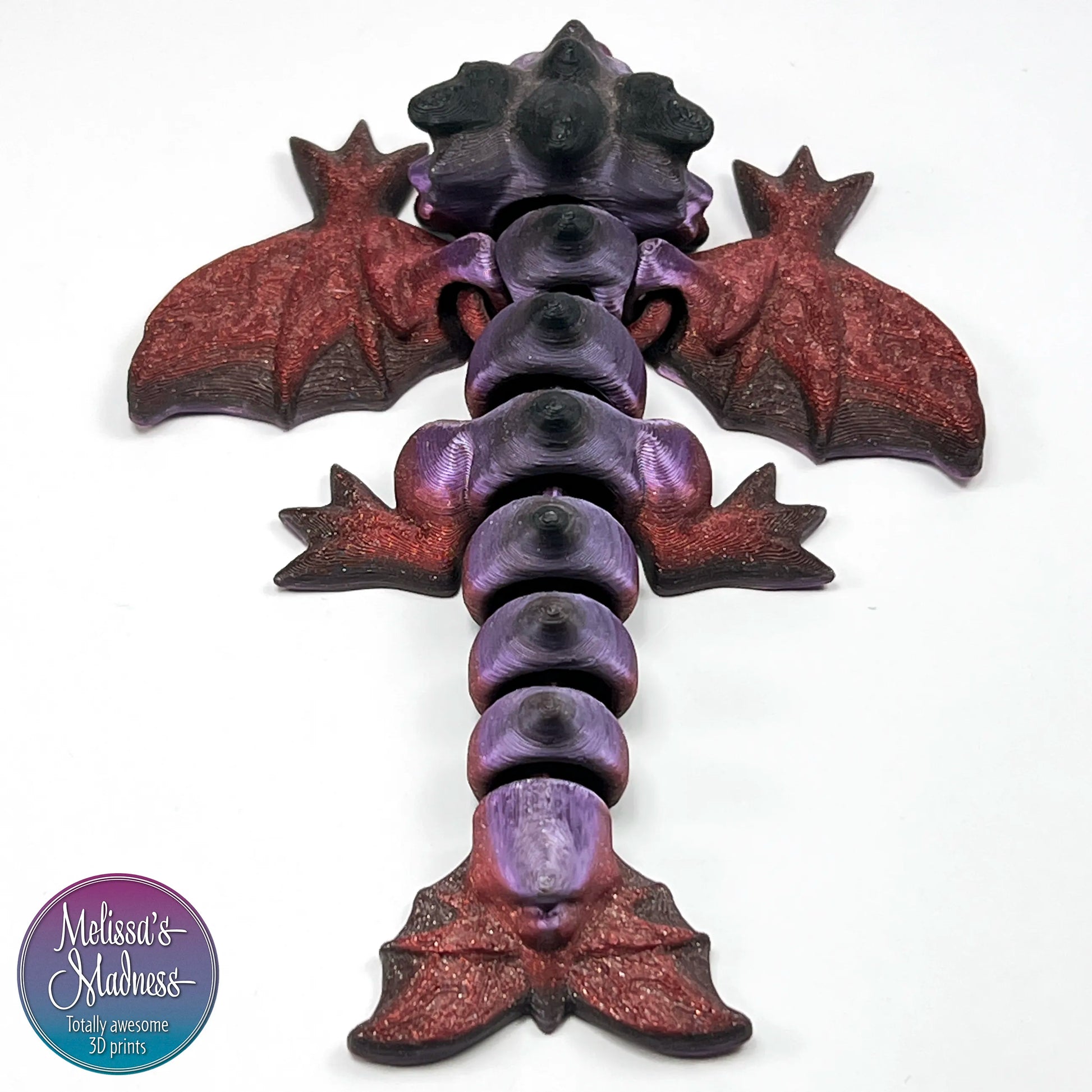 Tiny Wyvern in Dragon's Lair articulating flexi fidget display piece 3D printed