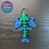 Tiny Wyvern Keychain in Shimmer Rainbow