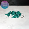 Tiny Wyvern Keychain in Diamond Green