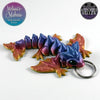 Tiny Wyvern Keychain in Muted Rainbow