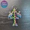 Tiny Wyvern Keychain in Red+Green+Blue Shifting