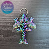 Tiny Wyvern Keychain in Red+Yellow+Blue Shifting