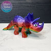 Triceratops in Shimmer Rainbow