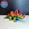 Triceratops in Shimmer Rainbow