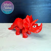 Triceratops in Red