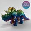 Triceratops in Bright Rainbow