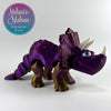 Triceratops in Purple+Gold Shifting