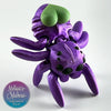 Trick Spider Heart in Royal Purple & Vine Green