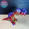 Tyrannosaurus Rex in Bright Rainbow