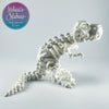 Tyrannosaurus Skeleton in Cotton White