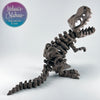 Tyrannosaurus Skeleton in Walnut