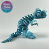 Tyrannosaurus Skeleton in Ice Blue